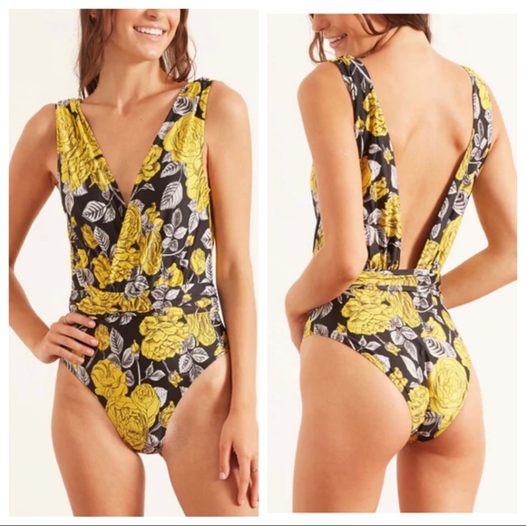 Ganni Other - GANNI Floral Stencil One-Piece Swimsuit